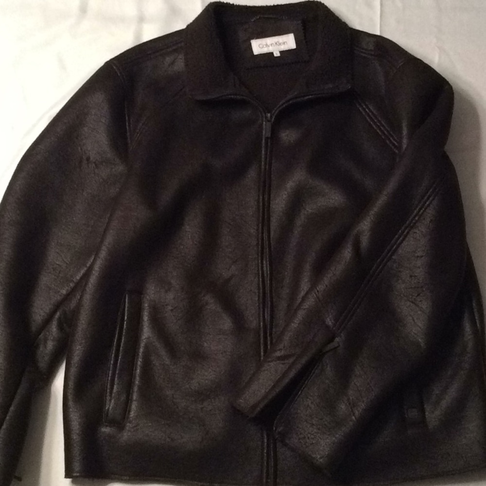 Calvin Klein Super Soft Leather Jacket